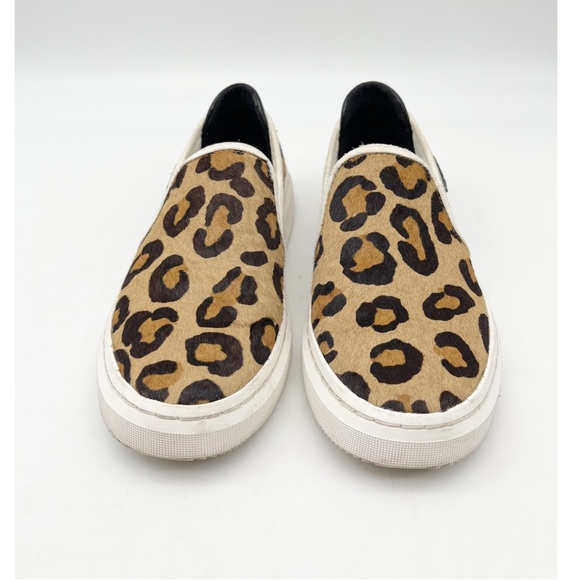 Ugg Alameda Spotty Animal Printed Easy Slip-on Sneaker Women's Size 6 Cow Hair - Picture 2 of 7